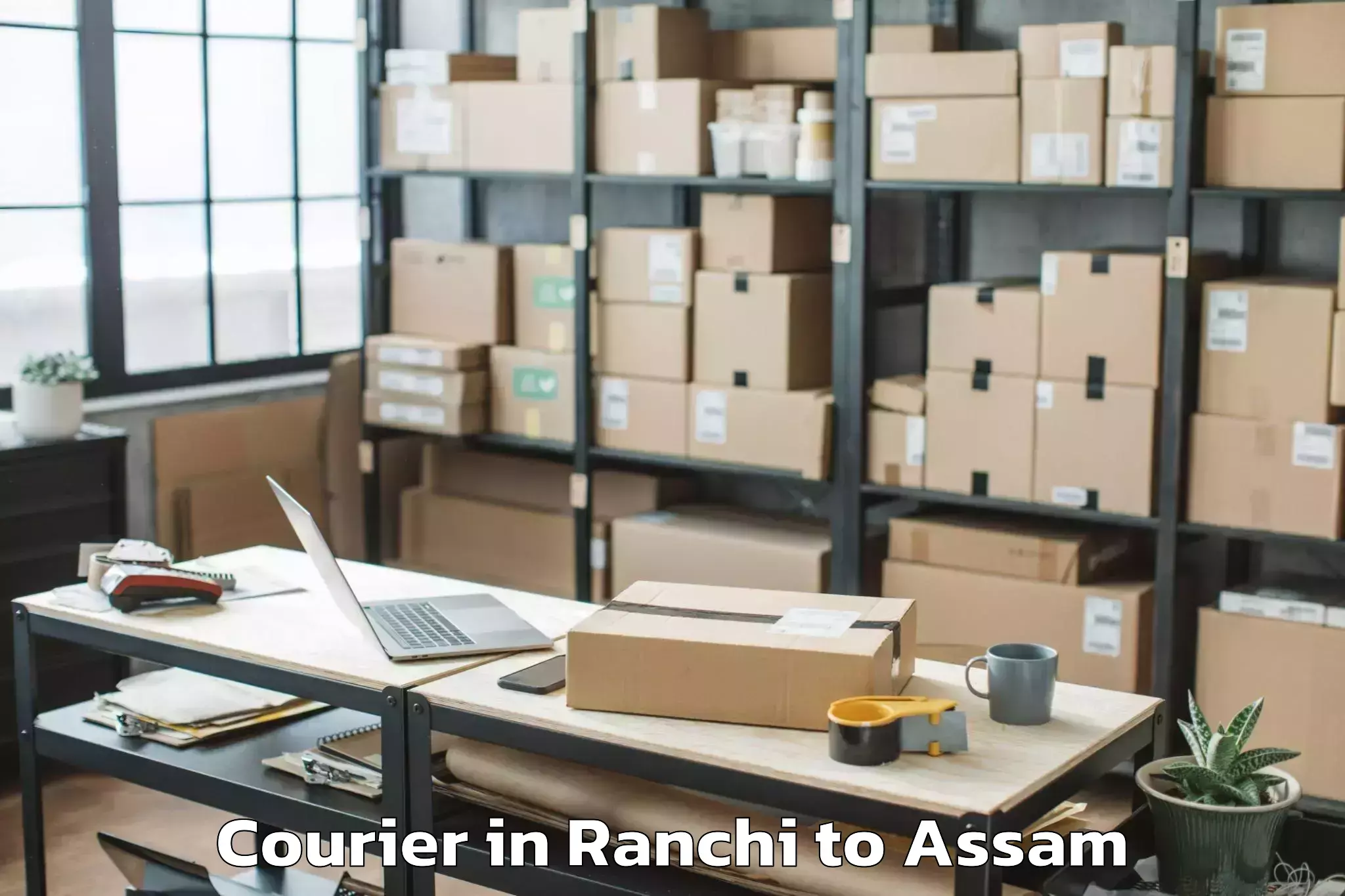 Book Ranchi to Laharighat Courier Online